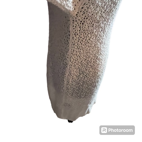 Torrid boho  festival Open Stitch Cardigan cream long line base layer Sweater 2X - Picture 6 of 8